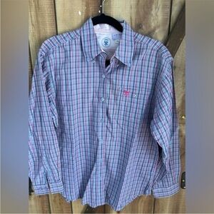 Twenty X Women’s Plaid Pink Purple Long Pr Sleeves Western Button Down Shirt